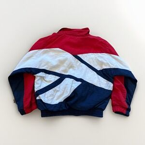Vintage Reebok Jacket Youth S Big Logo Full Zip Windbreaker 90s Retro Colorblock